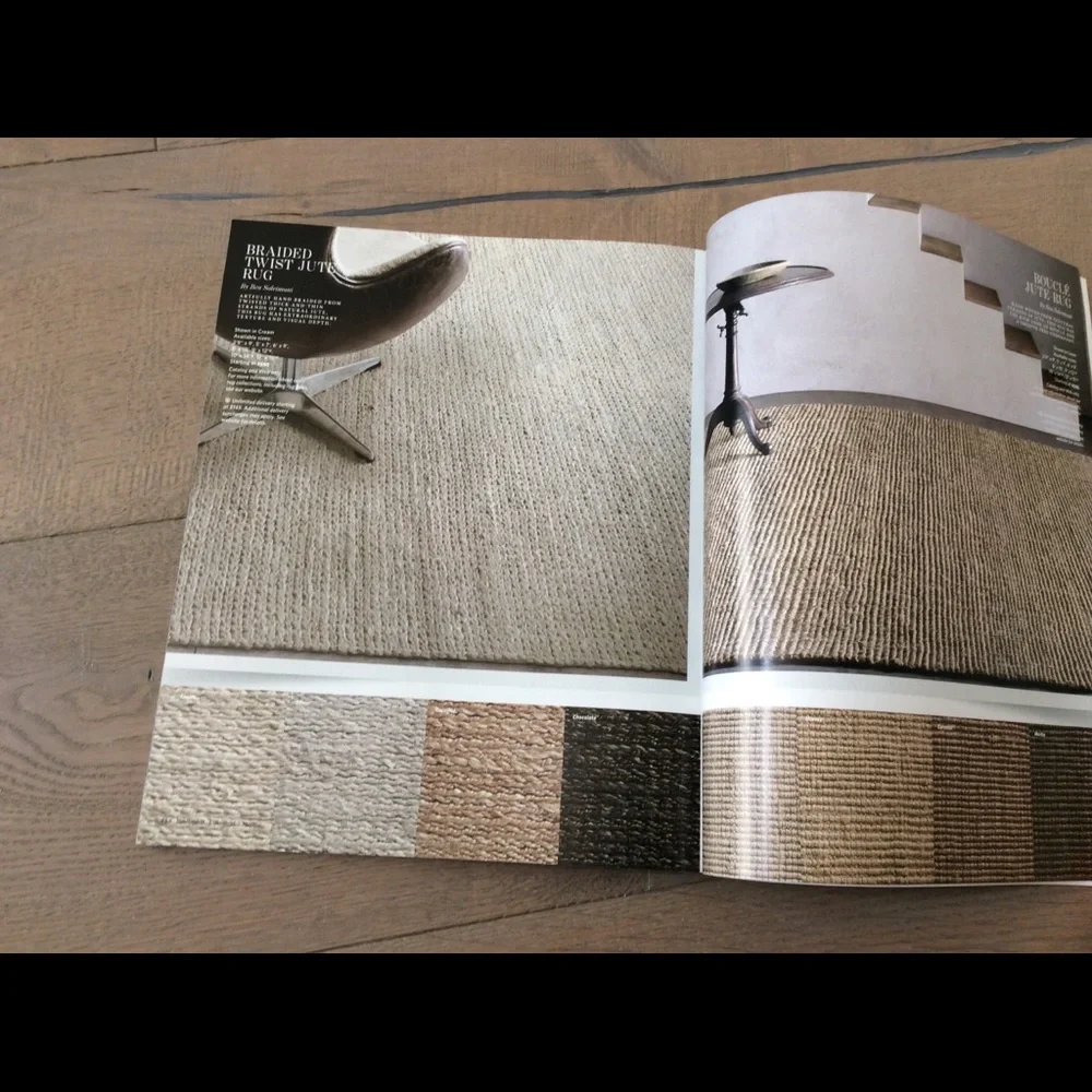 RH restoration hardware catalog table look book